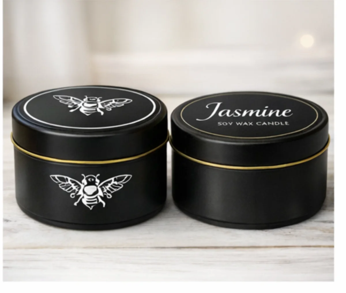 Jasmine Black Tins