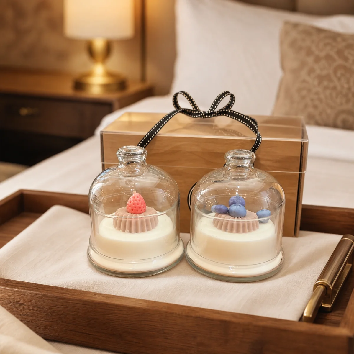 Glass Cloche Guest Room Pair