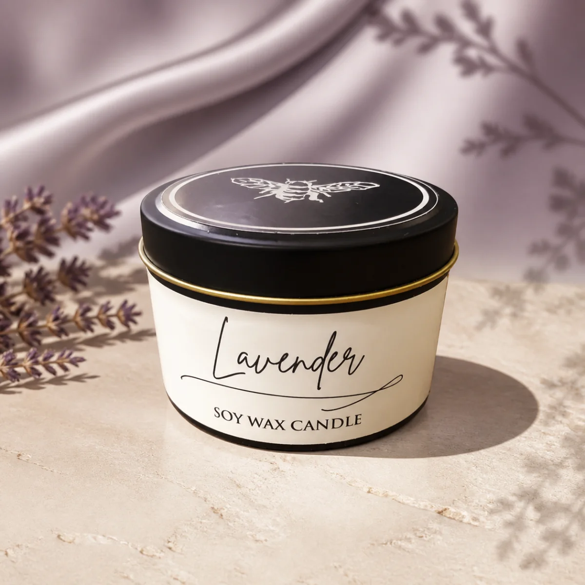 Lavender Soy Wax Tin